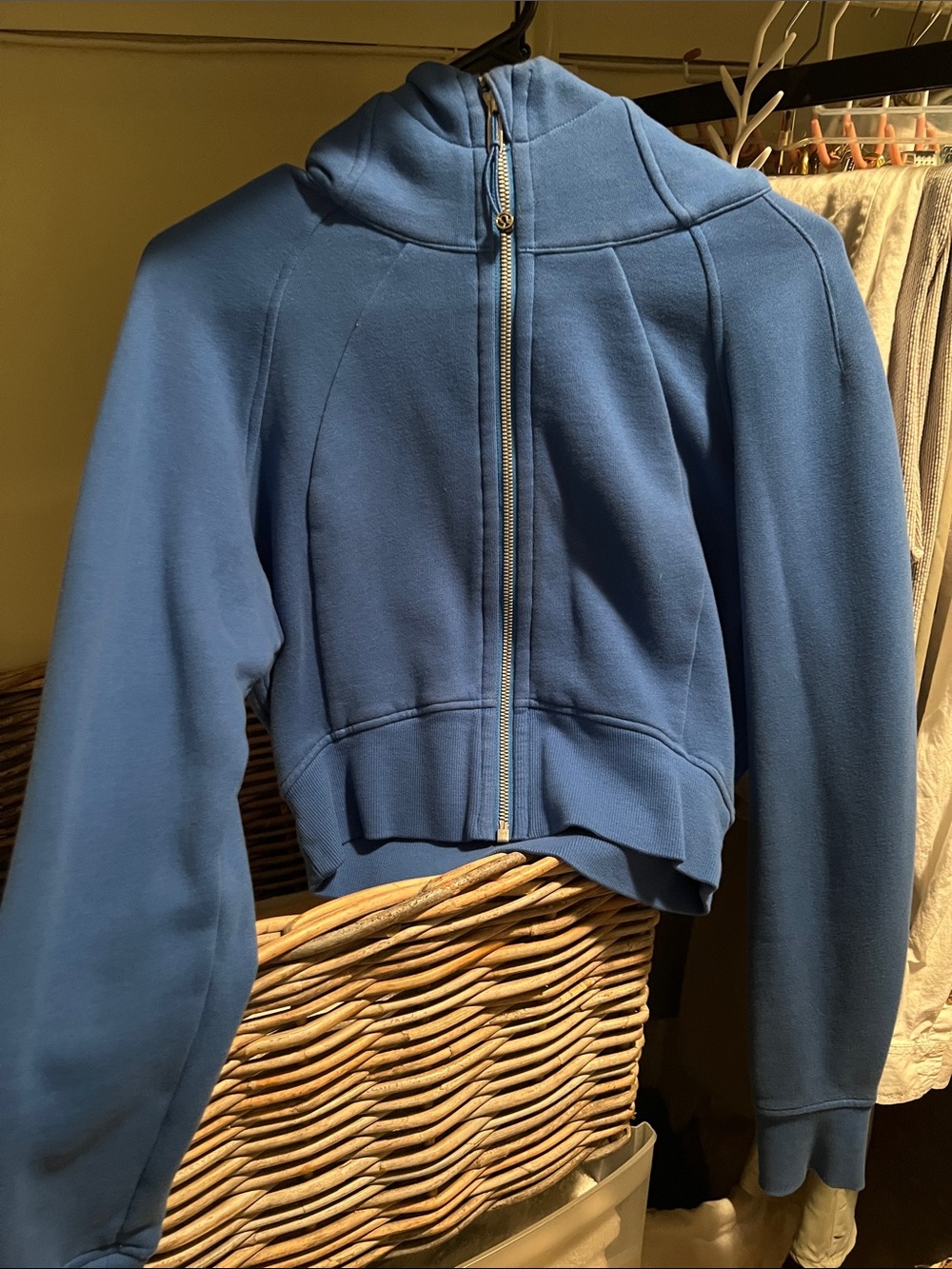 lululemon athletica Blue Zip-Up Scuba Hoodie